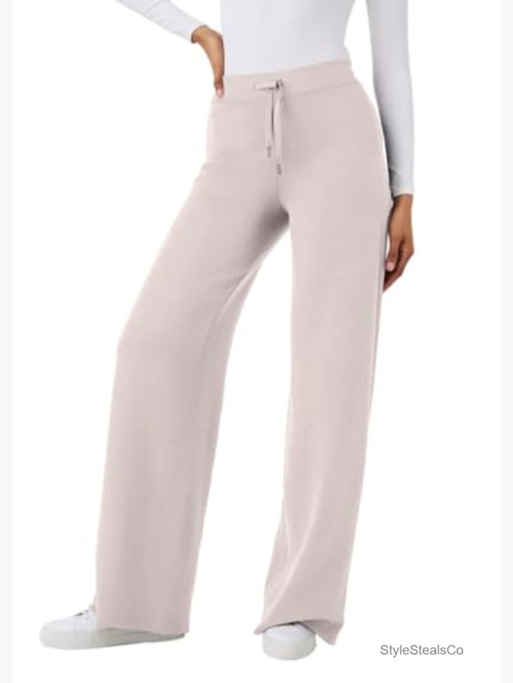 Half Zip Sweatshirt & Wide Leg Sweatpant 2 Piece Set Sweatsuit - Picture 6 of 7
